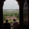 Enjoying the Taj Mahal&nbsp;view