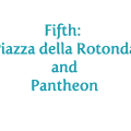 Fifth Pantheon piazza della&nbsp;rotonda