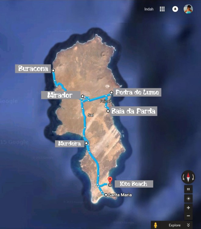 Sal Island Map wordpress