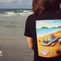 Annie on the beach&nbsp;t-shirt