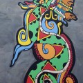 Mural in San Ignacio: Kukulkan, the Maya Snake&nbsp;Deity
